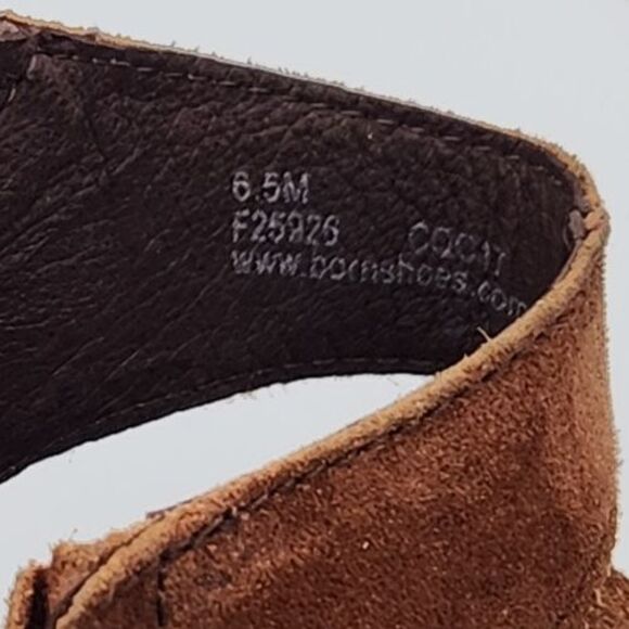 Born Womens Monikah Booties Size 6.5 Brown Distressed Suede Shooties Tassels - Picture 8 of 8